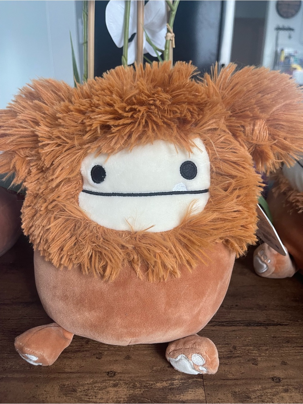 Squishmallows Tan & Cream Furry Monster Plush